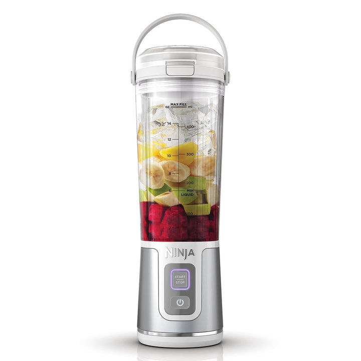 Ninja Blast BC151UKWH Tragbarer Mixer, 530 ml, auslaufsicherer Deckel und Trinkauslauf, leistungssta