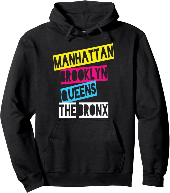 New York - Manhattan Brooklyn Queens Nyc Pullover Hoodie