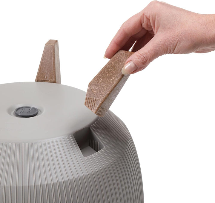 MELTOM Blumentopf Schale mit Füssen Einsatz Kräutertopf Übertopf Pflanzschale Eco Recycled (Anthrazi