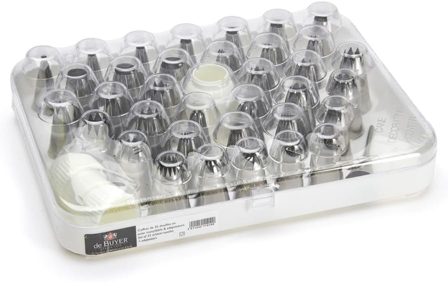 De Buyer - Set aus 35 Tüllen aus Edelstahl - 2114.10 Einzigartig, Einzigartig