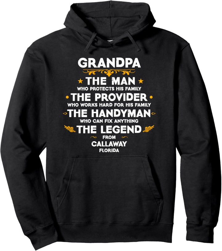Opa die Legende aus Callaway Florida USA Pullover Hoodie