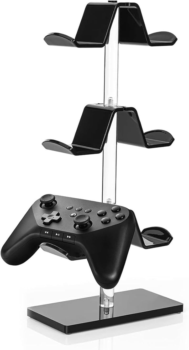 Generisch Acrylic Controller Holder, Game Controller Stand, Headphone Stand Organizer, 3-Tier Contro