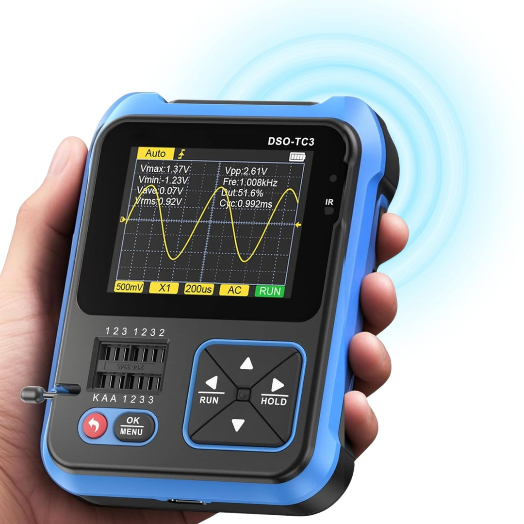 Jadeshay Oszilloskop, DSO-TC3 3-in-1 tragbares digitales Handoszilloskop, Transistortester und Signa