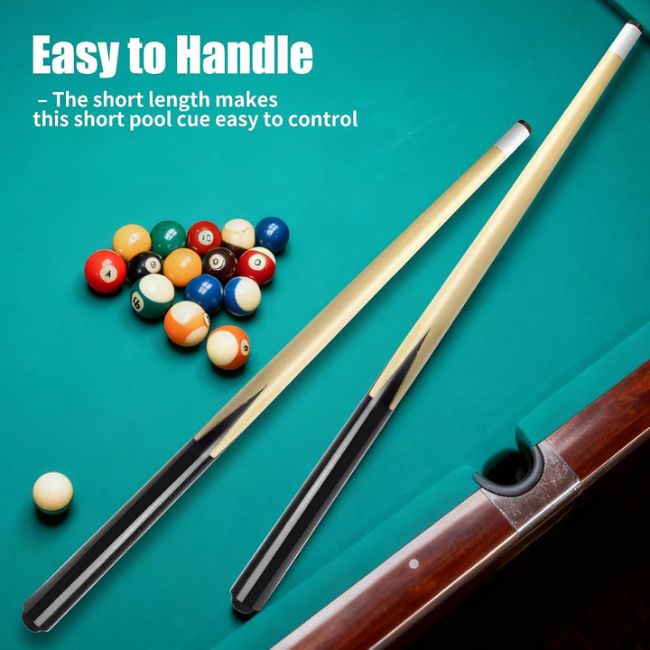VANLAN Billard-Queue-Sticks aus Holz, Shorty-Queues, Pool-Queues für Kinder, Hartholz, Billardqueue,