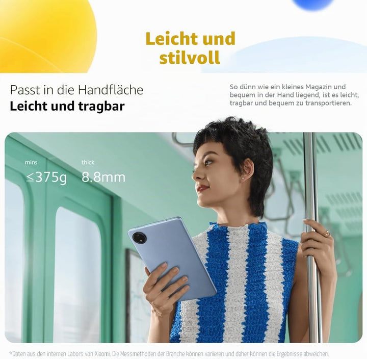 XIAOMI Redmi Pad SE 8,7" Tablet, MediaTek Helio G85, 4GB de RAM, 64Go de ROM, WiFi + Bluetooth 5.3,