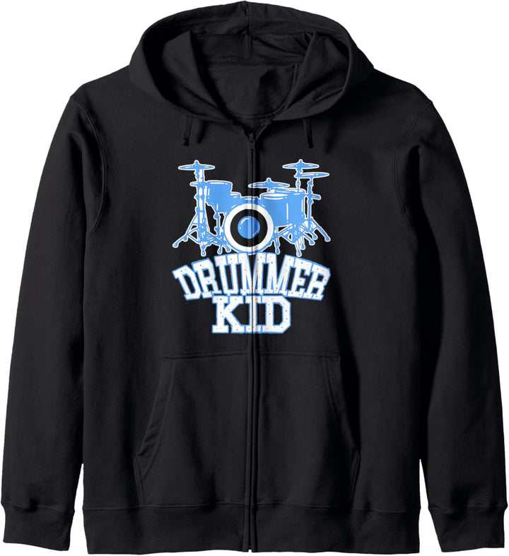 Drummer Kid - Schlagzeug für kleine Trommler Kapuzenjacke
