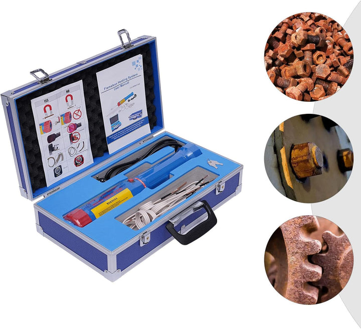 Induktionsheizgerät Magnetisches Induktionsheizer Handheld Flameless Induction Heater Set Led-Licht