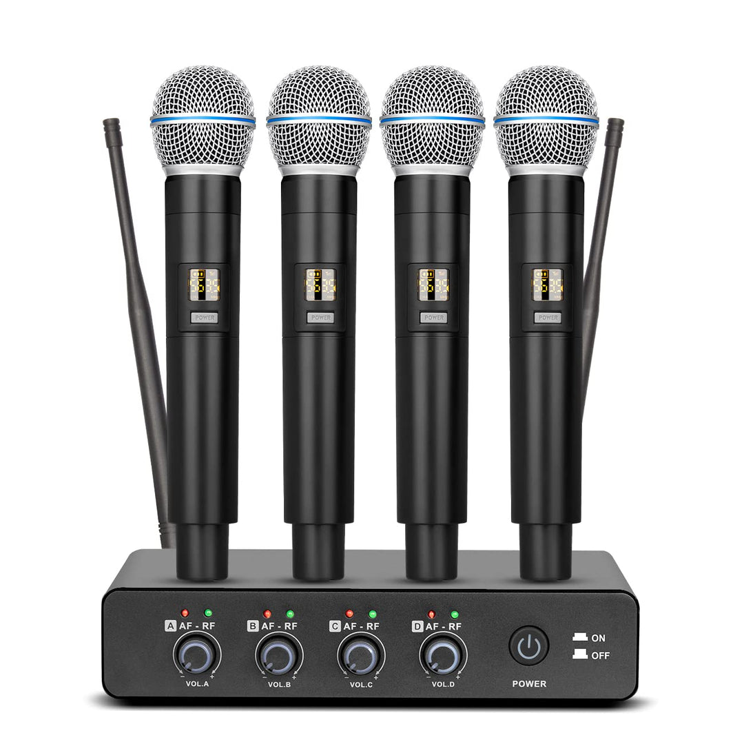 Depusheng R4 funkmikrofon kabellos mikrofon UHF Professionelles dynamisches drahtloses Drahtloses 4