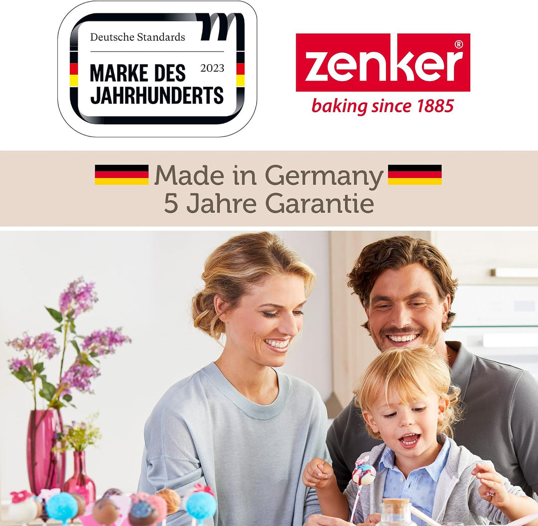 Zenker Bake, Click &amp; Go 24er Springform – ⌀ 24 x 8 cm – Backform mit separat erhältlichem Deckel für
