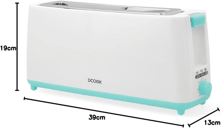 Dcook Gallery Toaster mit langem Schlitz, 800 W, Weiss
