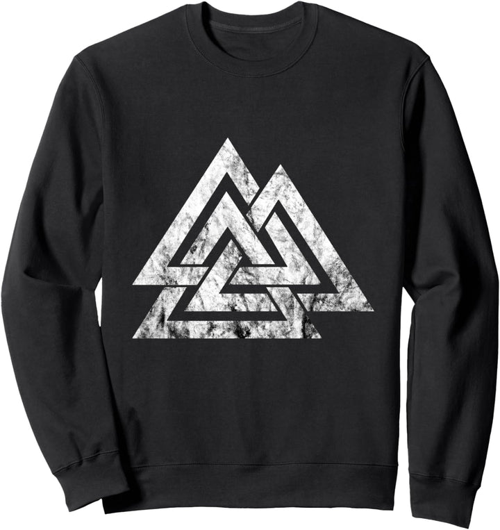Valknut-Symbol, Nordisches Wicca-Wikingerzeichen, Odin-Zeichen, nordische Mythologie Sweatshirt