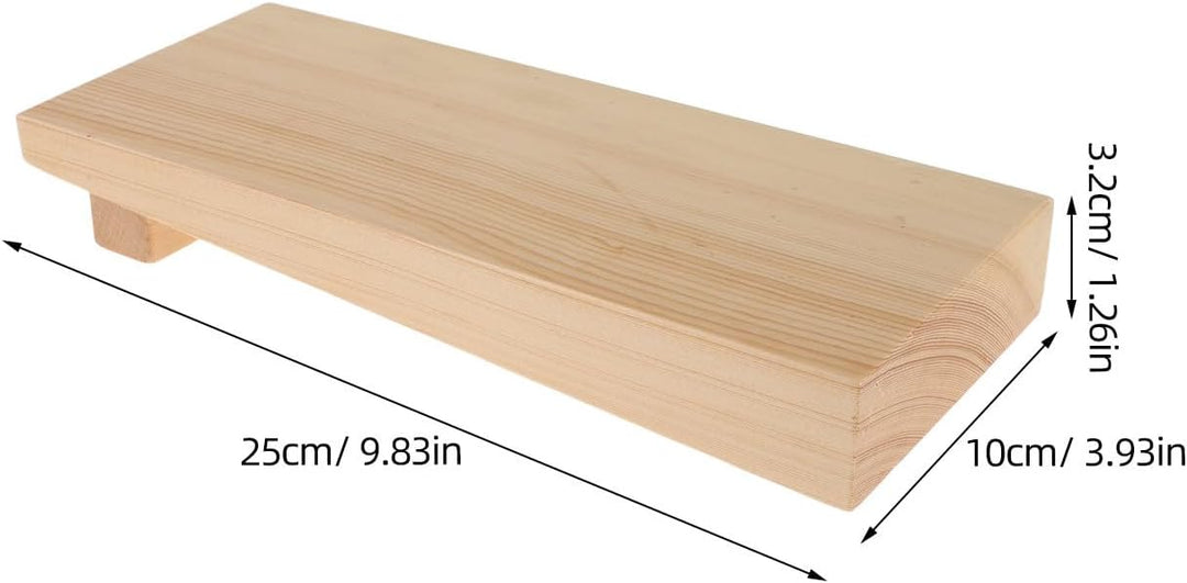 DOITOOL Geta-Servierplatten für Sushi: Sashimi-Platte aus Holz – Serviertablett aus Holz – Schneideb