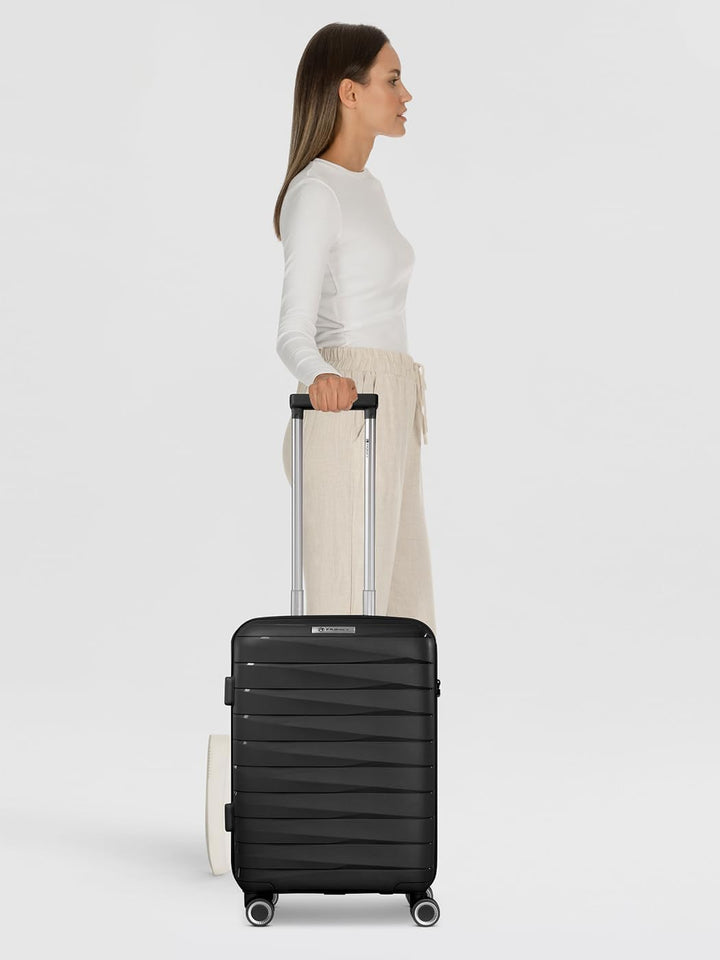 Franky Kabinen-Koffer für Damen und Herren | Kleiner Cabin-Trolley 36 x 20 x 55 cm aus hochwertigem,