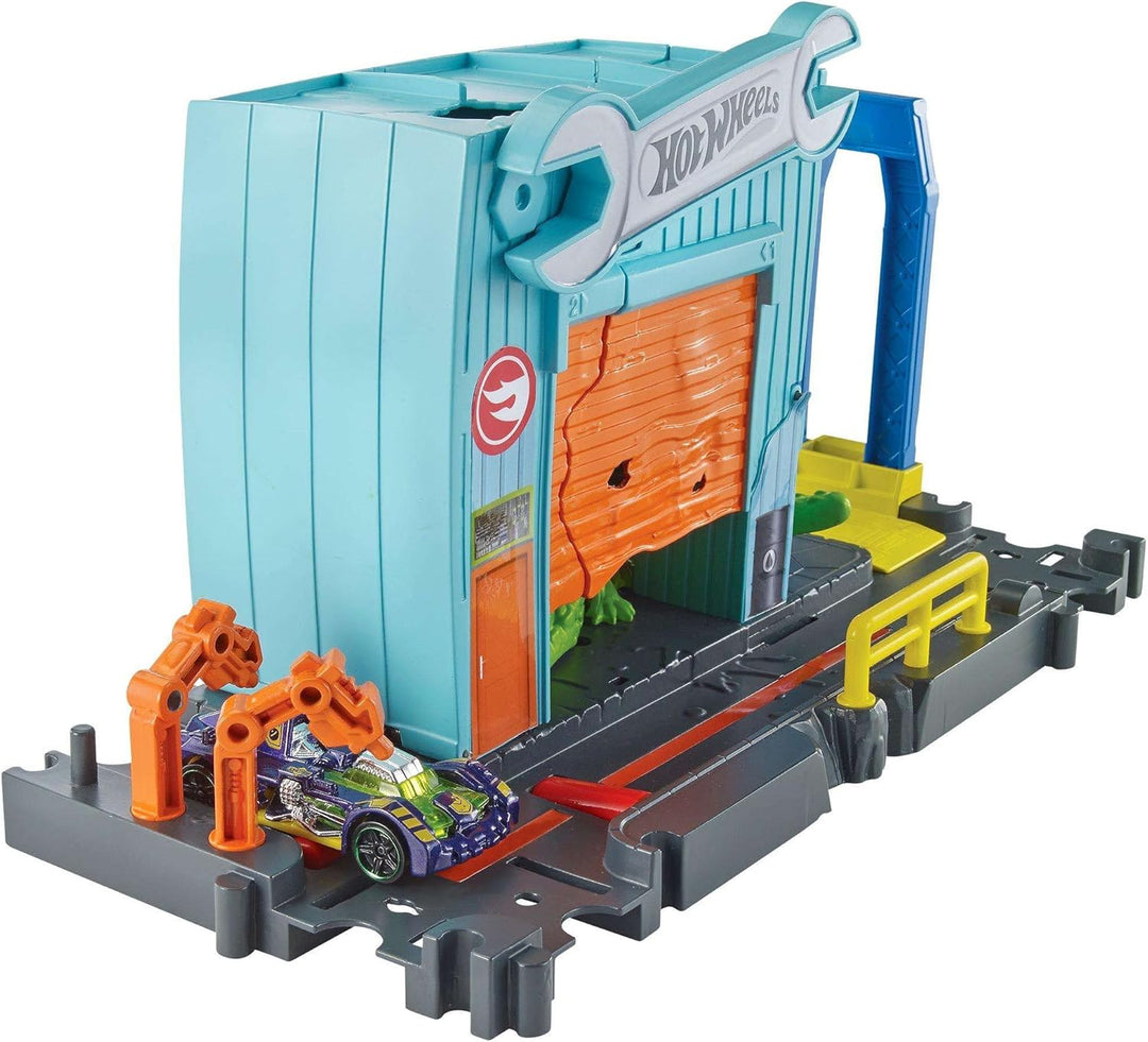 Mattel Hot Wheels FNB06 City Kroko-Angriff Werkstattset