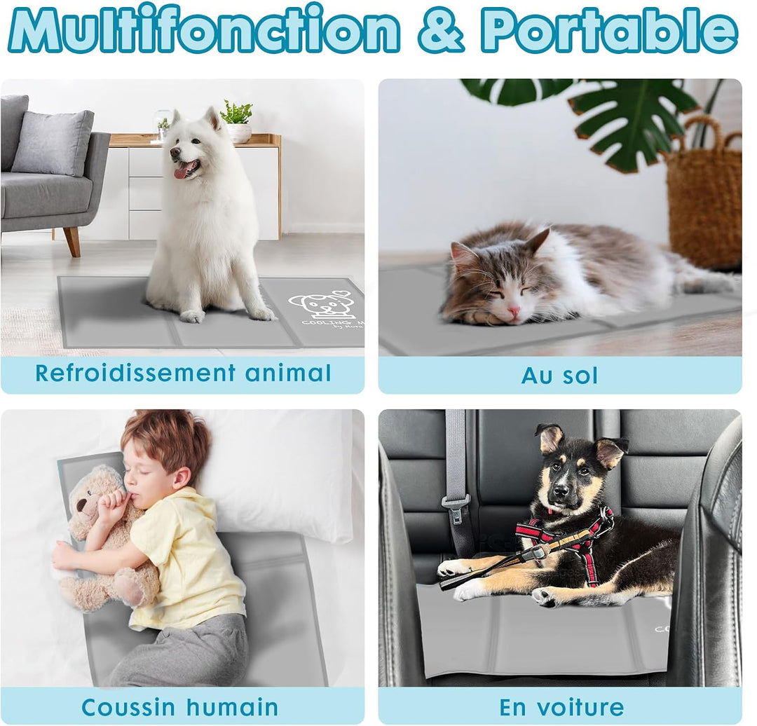 Pawtasy Kühlmatte Hunde Katze Kühldecke Sommer Kühlkissen mit Ungiftiges Gel für Klein Haustiere Hun