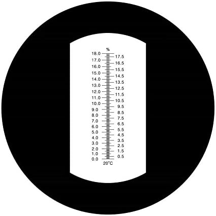Refraktometer 0-18 °Plato mit ATC - Hergestellt in Europa - für Bier Brauerei und Imker