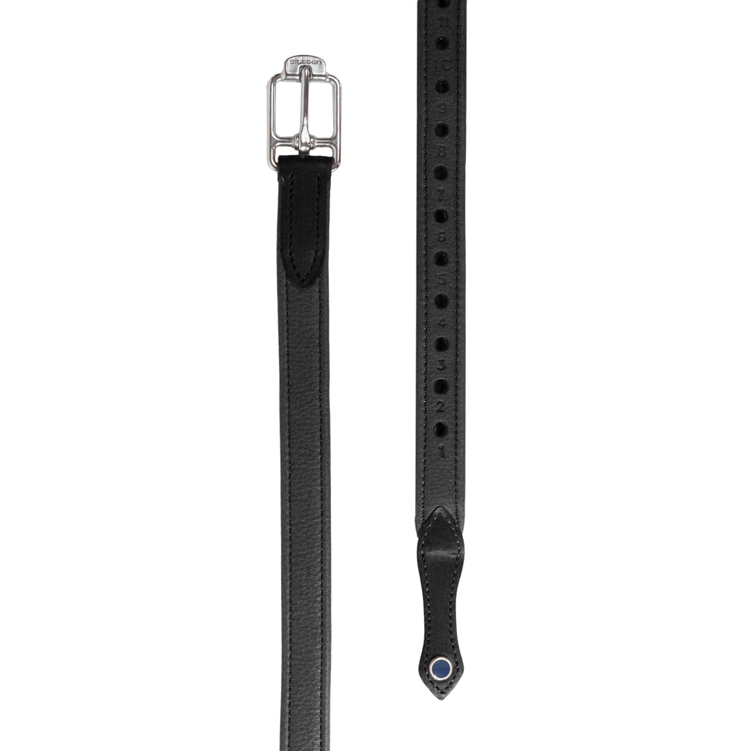 Stübben Steigbügelriemen de Luxe Schwarz M (145cm), Schwarz M (145cm)