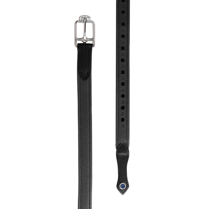 Stübben Steigbügelriemen de Luxe Schwarz M (145cm), Schwarz M (145cm)