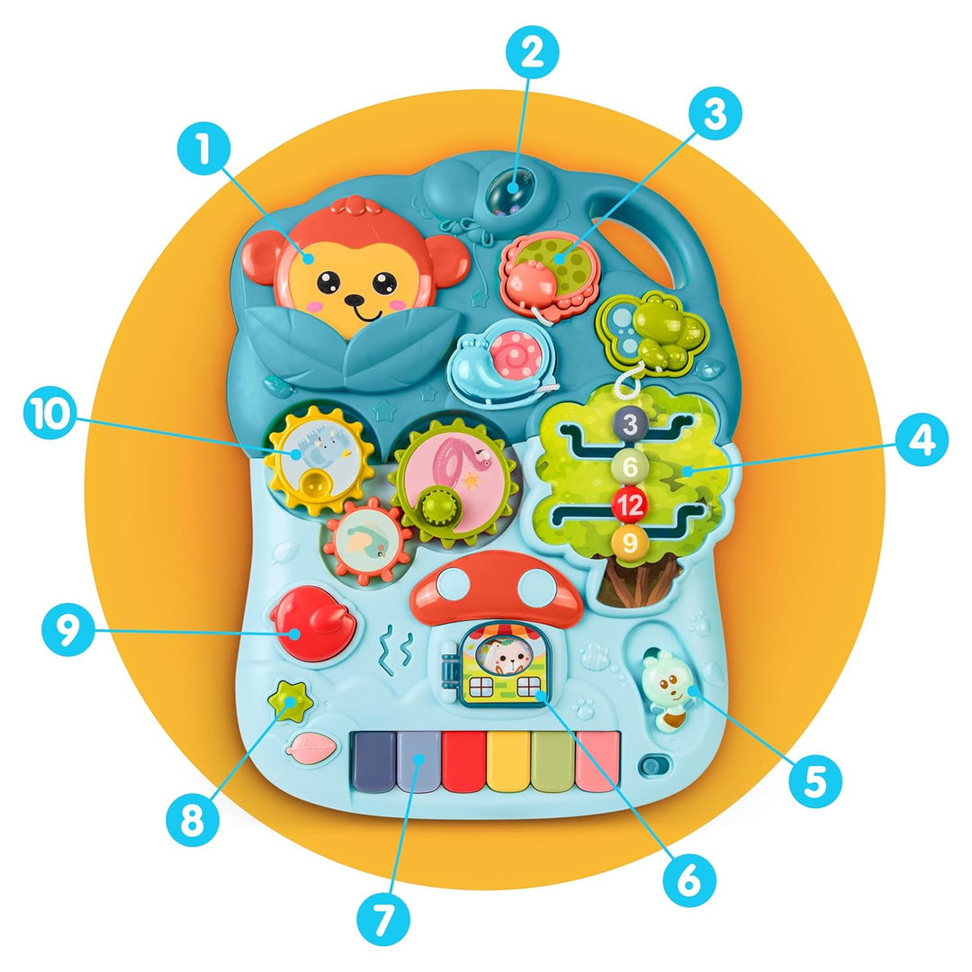 Ricokids Lauflernwagen Spieltisch für Kinder ab 18 Monaten - 5in1 - Laufwagen Laufhilfe - Klavier Mu