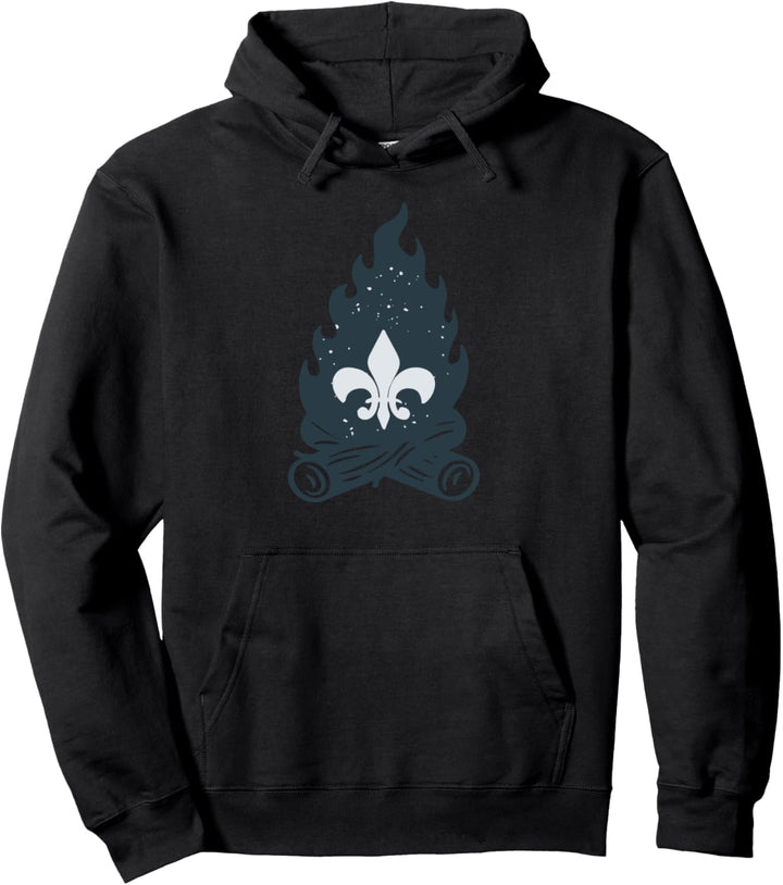 Pfadfinder Lagerfeuer Lilie für Scouts Pullover Hoodie