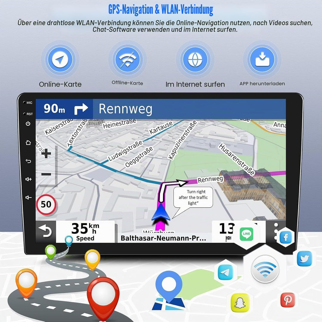 SIXTOP 2G+64G Android 13 Autoradio mit Bluetooth für BMW 1 Series E81 E82 E87 E88 2004-2012 mit Carp
