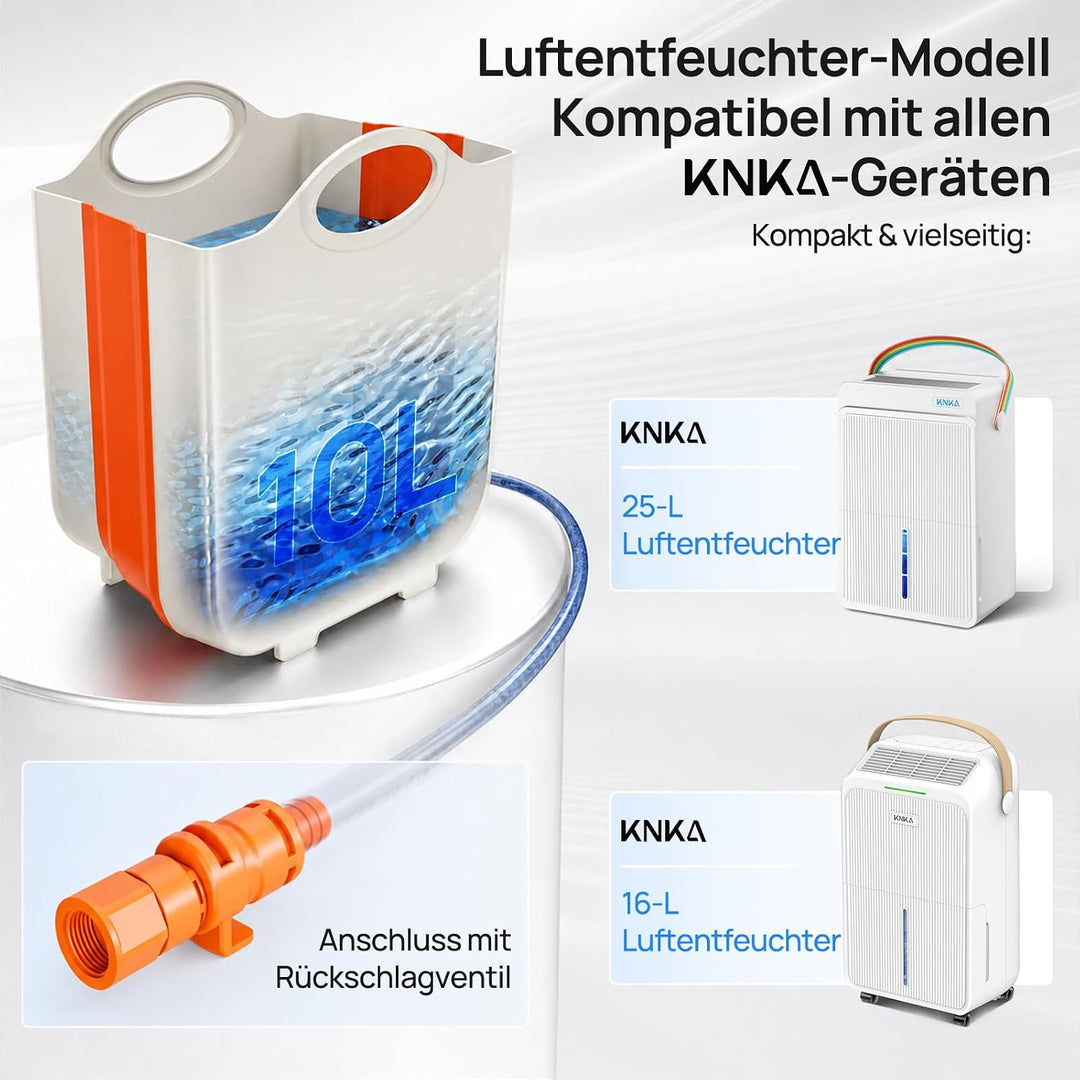 KNKA Luftentfeuchter mit 10L Aussentank Faltbar Platzsparend