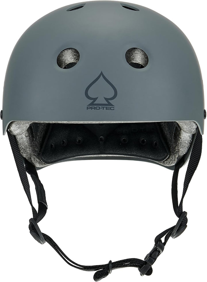 Pro tec Unisex Helmet Classic Certified XL Matte Grey, XL Matte Grey