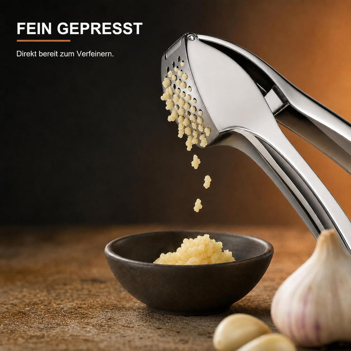Hochwertige Knoblauchpresse aus Zink‑Legierung, praktischer Küchenhelfer für Knoblauch und Ingwer, k