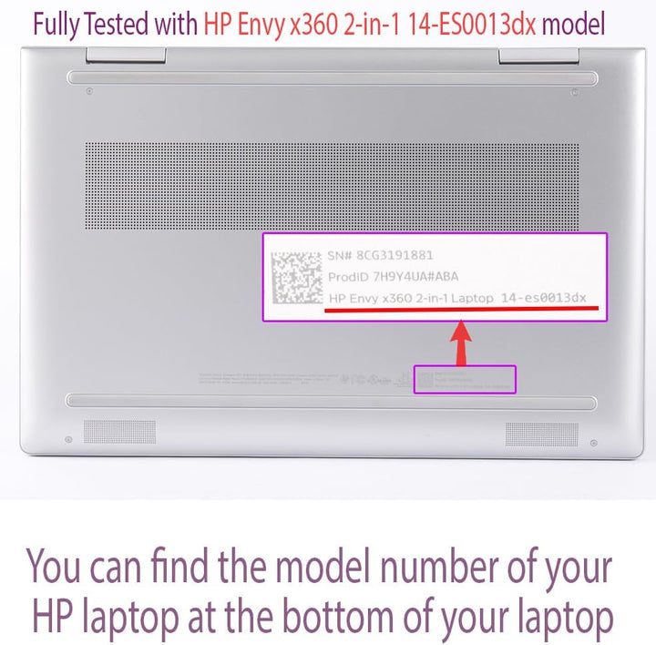 mCover Hartschalen-Schutzhülle, nur kompatibel mit HP Envy x360 14-ES0000 Serie (2023 ~ 2024) (passt