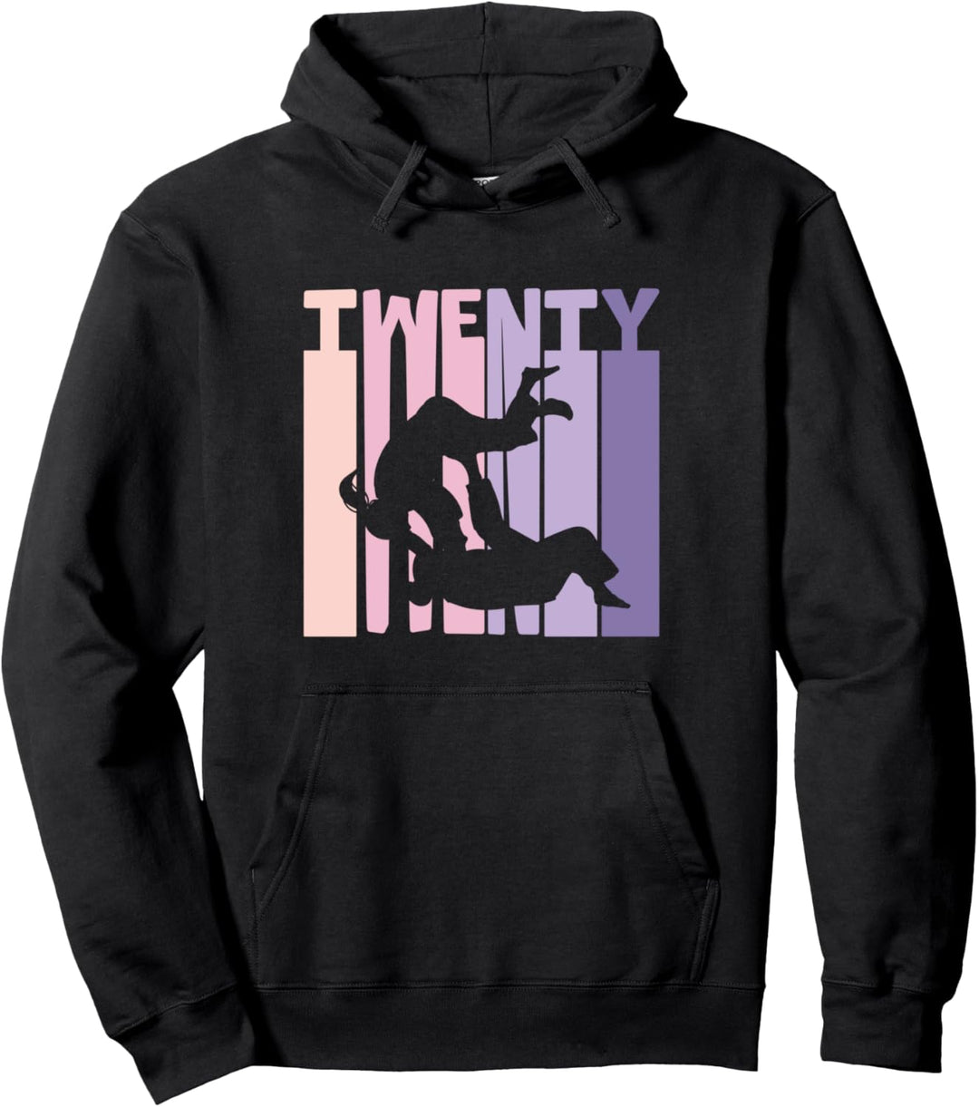 20. Geburtstag Geschenk Judo Retro Judoka Mädchen Pullover Hoodie