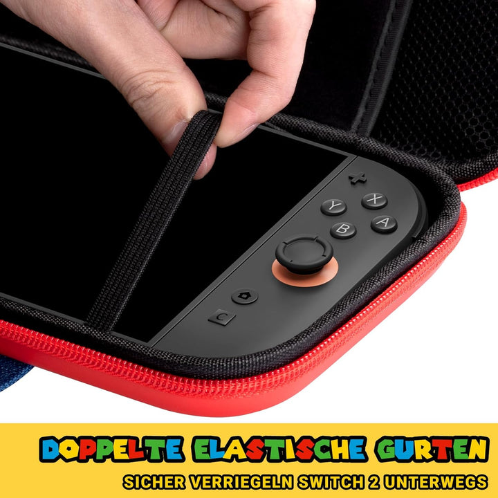 Switch 2 Tasche Kompatibel mit Switch 2 2025, Niedliche Tragbare Switch Hülle Protable Hard Shell Tr