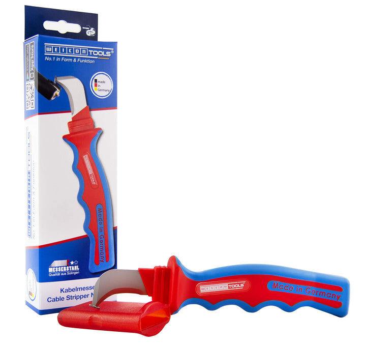 WEICON TOOLS Kabelmesser No. 1000 I Abisolierwerkzeug für dicke, mehrfach isolierte Kabel