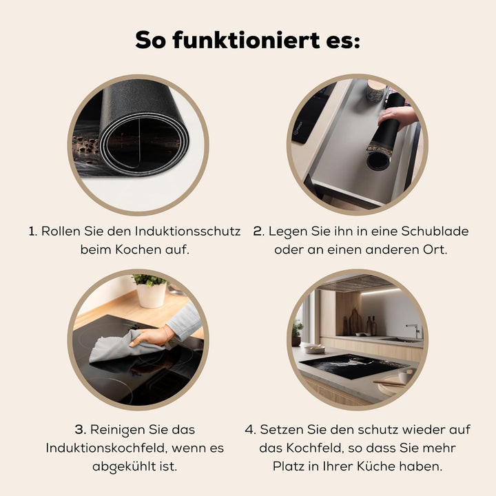 KitchenYeah© Herdabdeckplatte Einteilig Ceranfeld Abdeckplatte Küche Deko Ceranfeldabdeckung Herdabd