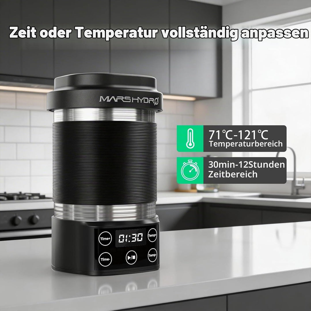 MARS HYDRO 2-in-1 Kräuter-Dekarboxylierer &amp; Infusionsgerät, Kräuteröl-, Butter- und Tinkturherstelle