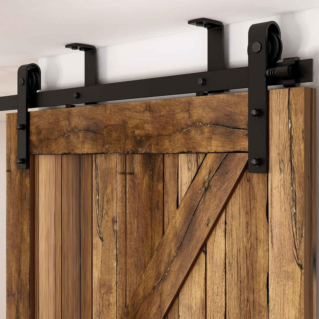 6.6FT/2M Deckenmontage Schiebetüre Beschläge, Ceiling mount brackets barn door hardware laufschiene