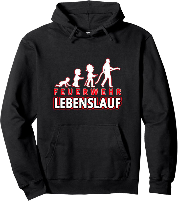 Tochter Mann Sohn Opa Vati Vater Feuerwehr Lebenslauf Pullover Hoodie