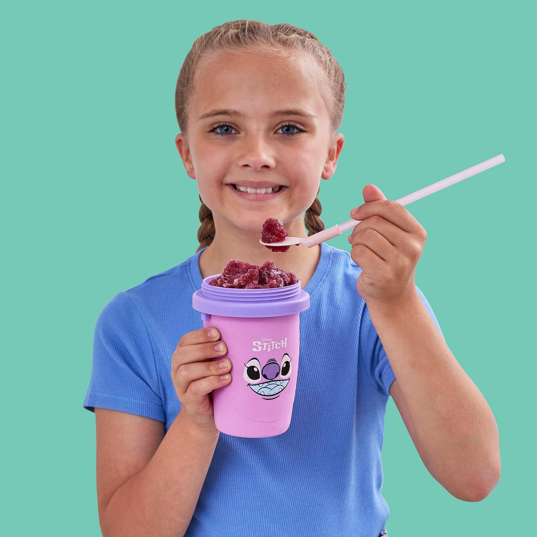 ChillFactor 08259 Stich Disney Stitch Angel-Wiederverwendbarer Squeeze Cup Slushy Maker mit Engel-Ch
