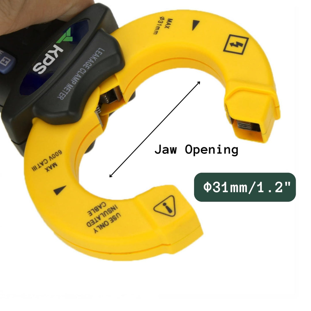 KPS-PF10 Leckstromzange Meter AC 60A 2000 Zähler Strommesszange CAT III 600V