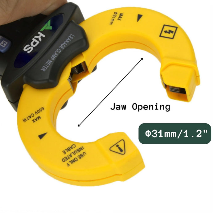 KPS-PF10 Leckstromzange Meter AC 60A 2000 Zähler Strommesszange CAT III 600V