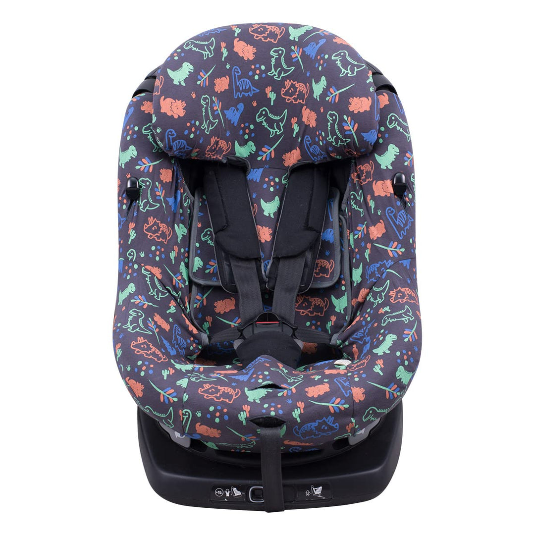 JYOKO Kids Bezug kompatibel mit BébéConfort AxissFix (Happy Dino), Happy Dino