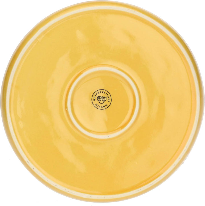 Rose&amp;Tulipani Concerto Glam OCRA flacher Teller, 21 cm, Gelb