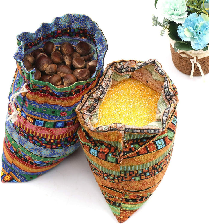 SumDirect 20Pcs Jutesäckchen Jutebeutel, Geschenksäckchen, Jute Sack, Baumwolle Säckchen mit Kordelz