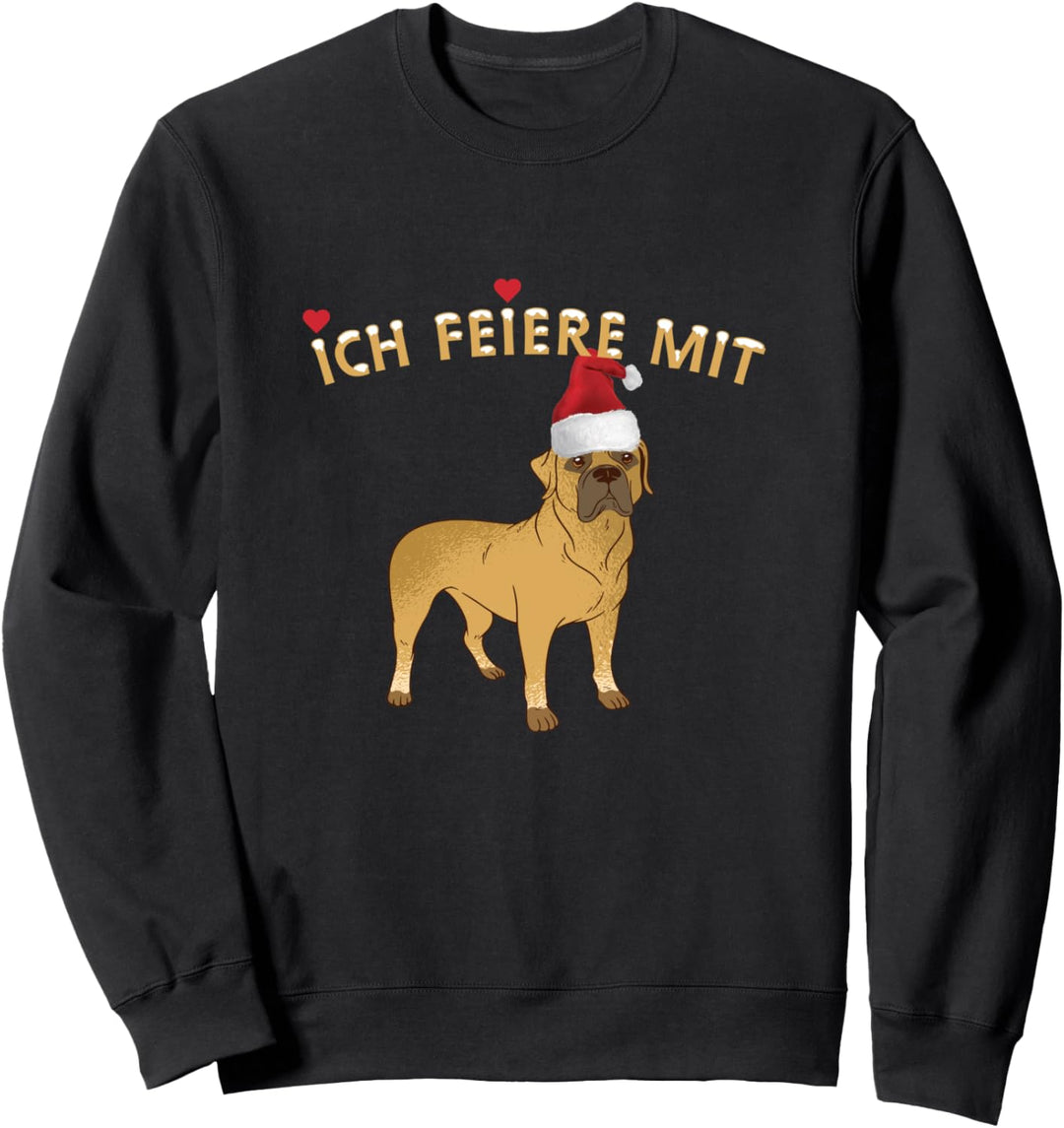 Hund mit Weihnachtsmütze - Geschenk - Weihnachten Sweatshirt