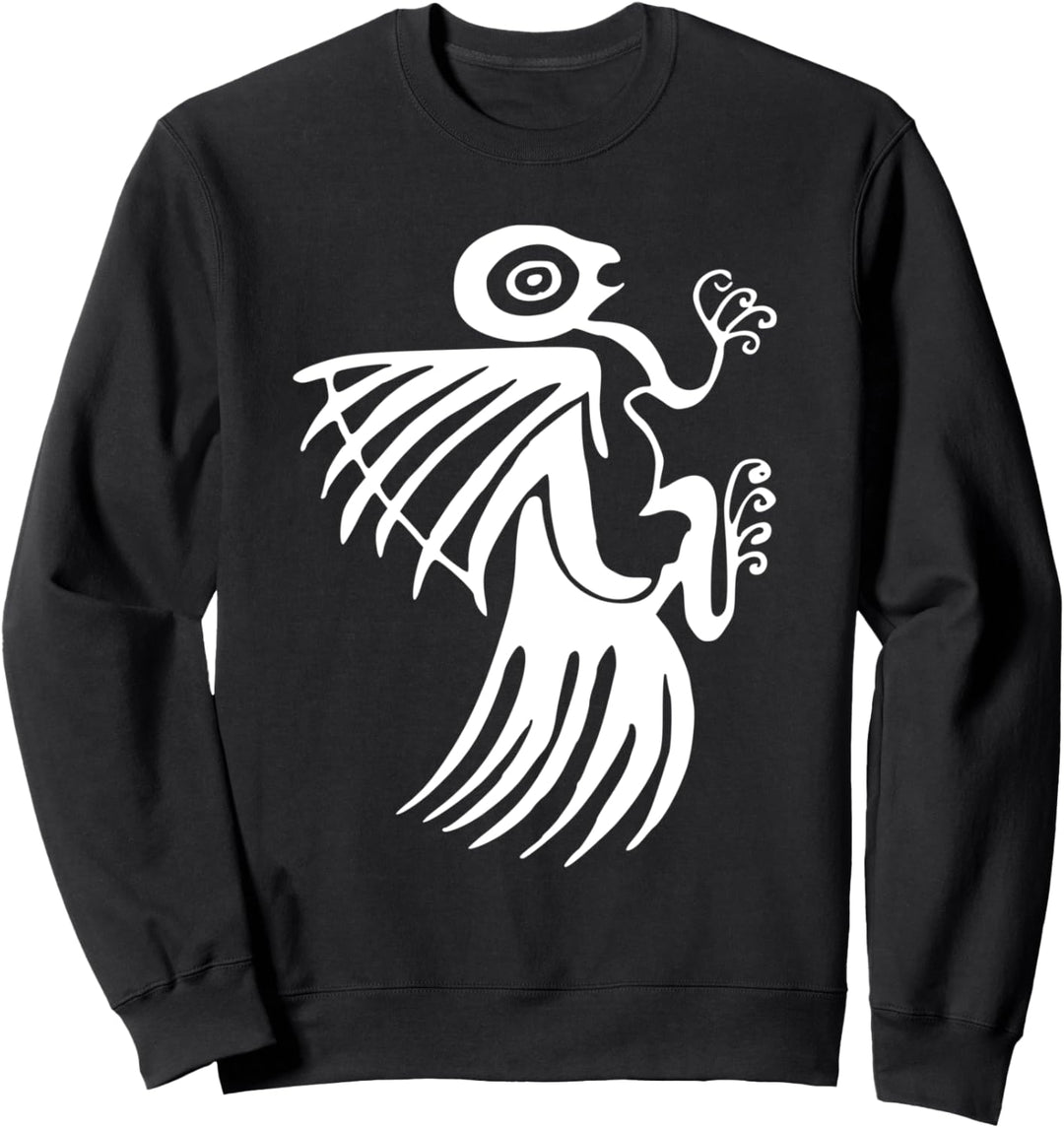 Wedge Tailed Eagle - Australian Aborigine Rock Art Sweatshirt