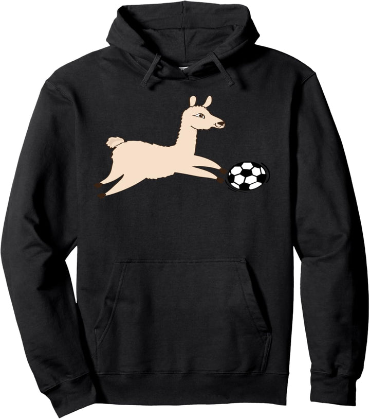 Soccer Llama Pullover Hoodie
