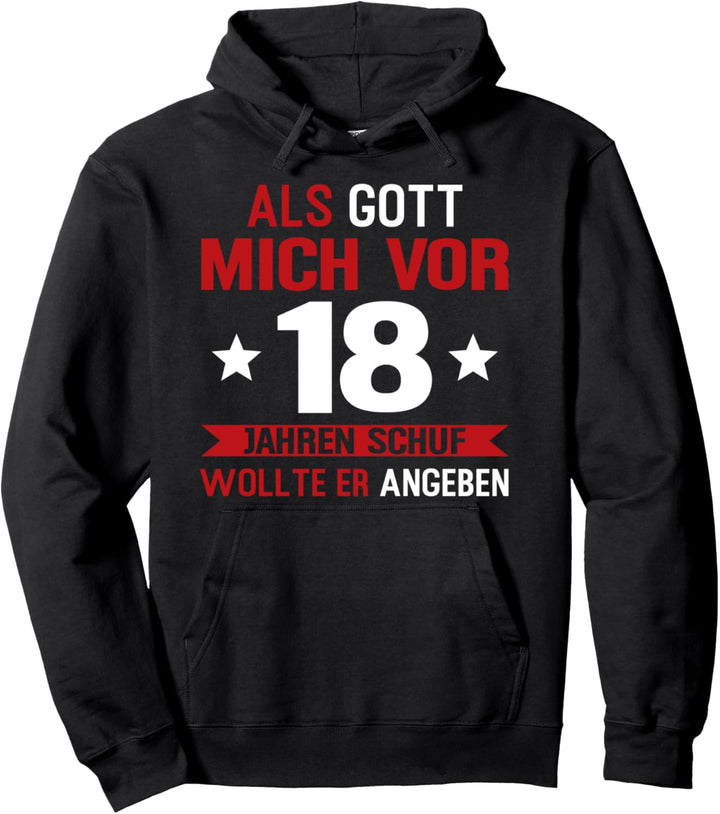 18. Geburtstag Mann 18 Jahre Frau Pullover Hoodie