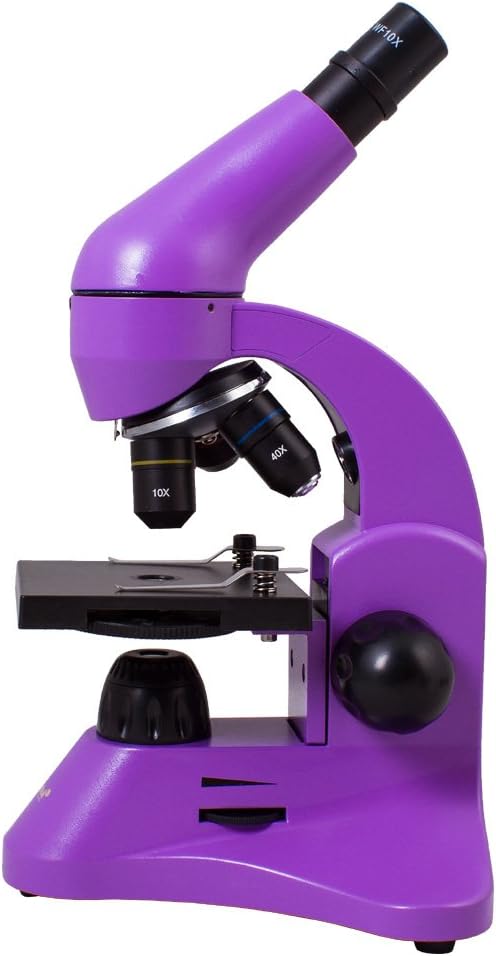 Levenhuk Rainbow 50L Amethyst Wissenschafts- und Bildungsset mit Tragbarem Biologischen Mikroskop mi