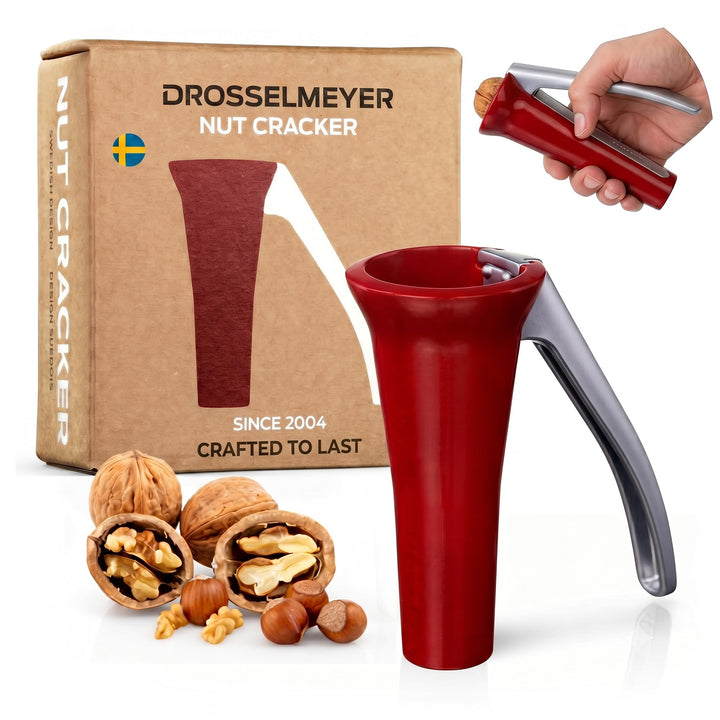 Edelstahl Design Nussknacker | Effektiv auf alle Grössen von Nüssen mit minimalem Aufwand Heavy Duty