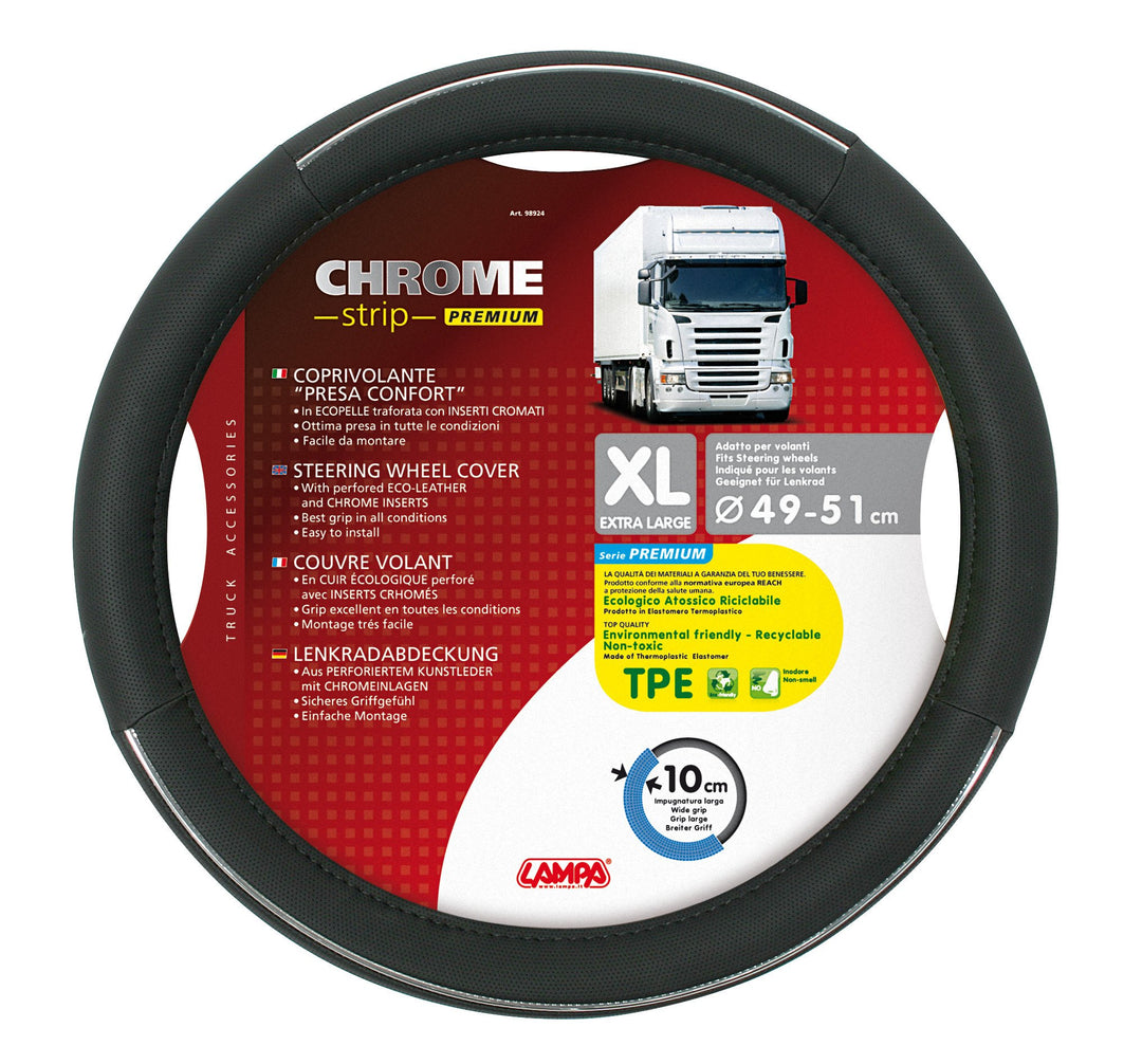 Lampa 98924 Lenkradbezug Crome Strip Premium XL