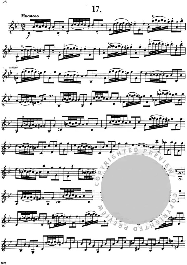 KREUTZER - Estudios y Caprichos (42) para Violin (Galamian)
